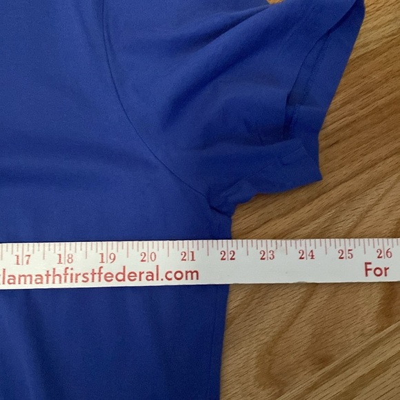 Ralph Lauren Sport T-Shirt Womens XL Periwinkle V neck 100% Cotton Quiet Luxury - Picture 8 of 8